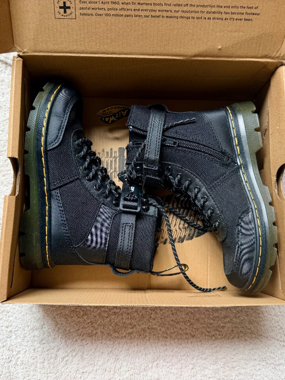 Kids Dr. Martens Combs Tech Combat Boots